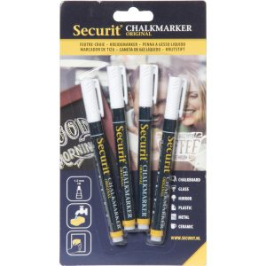 Securit Kreidemarker 1-2 mm 4 Stück