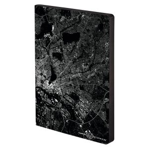 Nuuna Notizbuch Graphic L Light Nightflight over Hamburg, Dot