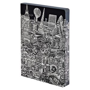 Nuuna Notizbuch Graphic L London, 22 x 16.5 cm, Dot