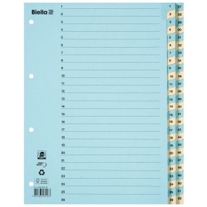Biella Register A4 1 – 52 Karton