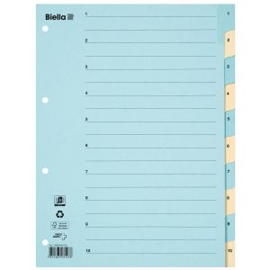 Biella Register A4 1 – 10 Karton