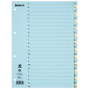 Biella Register A4 A – Z Karton