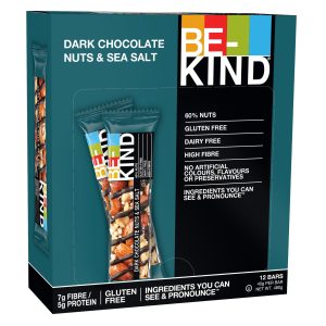 BE-KIND Riegel Dark Chocolate Nuts & Sea Salt 12 x 40 g
