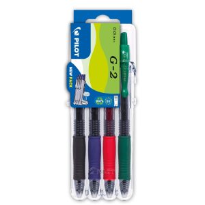 Pilot Gelschreiber G-2 Set2Go Standard 4 Stück