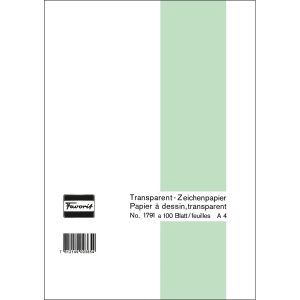 Favorit Zeichenpapier 65 g, 21 x 29.7 cm, 100 Blatt, Transparent