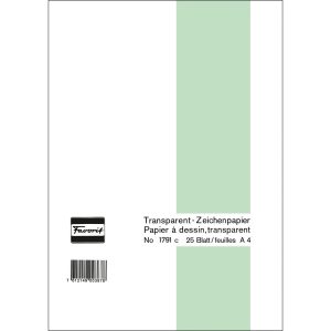 Favorit Zeichenpapier 65 g, 21 x 29.7 cm, 25 Blatt, Transparent