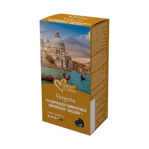Italian Coffee Kaffeekapseln Delizio Venezia Cremesso 16 Stück