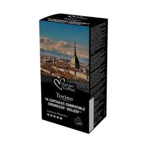 Italian Coffee Kaffeekapseln Delizio Torino Cremesso 16 Stück
