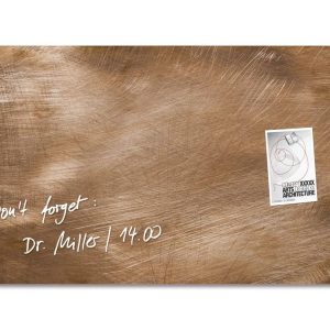 Sigel Magnethaftendes Glassboard Artverum 91 x 46 cm, Bronze-Optik