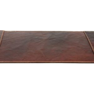 Alpenleder Schreibunterlage Piemont 51.5 x 29 cm, Brandy