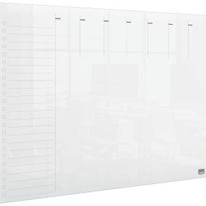 Nobo Acryl-Notiztafel Wochenplaner A3, Transparent