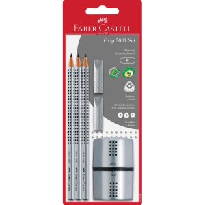 Faber-Castell Bleistift Grip 2001 Set B, 3 Stück