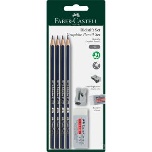 Faber-Castell Bleistift Goldfaber Set HB, 4 Stück