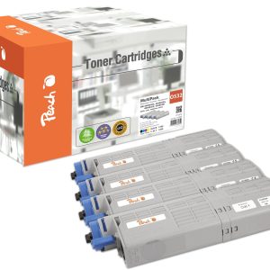 Peach Toner OKI 46490401-4 BK, C, M, Y