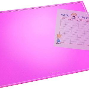 Läufer Schreibunterlage Transluzent 40 x 53 cm, Pink