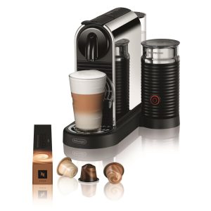 De’Longhi Kaffeemaschine Nespresso CitiZ Platinum&Milk EN330.M Silber