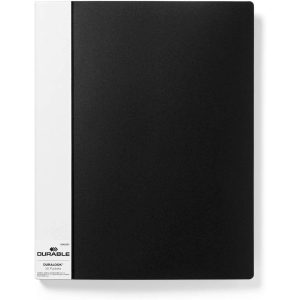 DURABLE Sichtbuch Duralook A4 Schwarz, 50 Hüllen