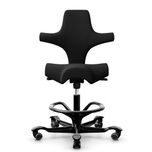 HÅG Bürostuhl Capisco 8106 mit Fussring Schwarz