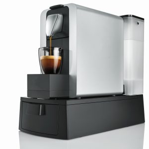 Delizio Kapselmaschine Compact Pro XL Schwarz/Silber