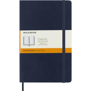 Moleskine Notizbuch A5 Liniert, 192 Seiten Saphier