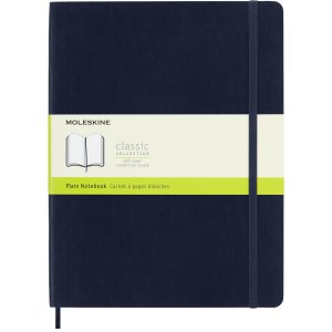 Moleskine Notizbuch Classic XL Softcover Blanko Saphier