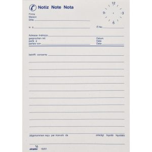 Simplex Notizblock A6 70 Blatt, Telefon
