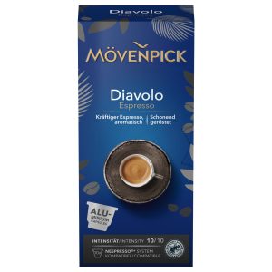 Mövenpick Kaffeekapseln Diavolo Espresso 10 Stück