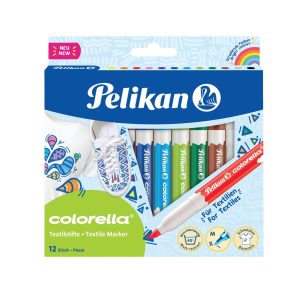 Pelikan Textilmarker Colorella 12 Farben, Medium