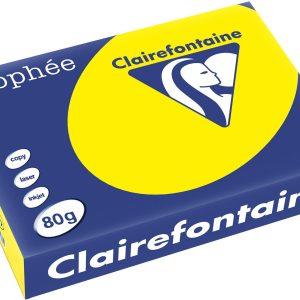 Clairefontaine Kopierpapier Trophée A4, 80 g/m², Rapsgelb, 500 Blatt