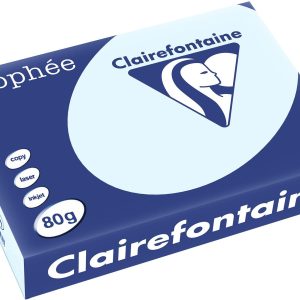 Clairefontaine Kopierpapier Trophée A4, 80 g/m², Pastellblau, 500 Blatt