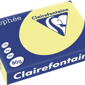 Clairefontaine Kopierpapier Trophée A4, 80 g/m², Hellgelb, 500 Blatt
