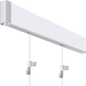 Franken Wandschiene 5 cm x 200 cm, Weiss