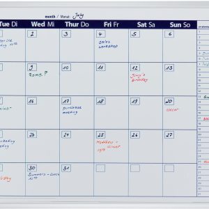 Franken Kalender Monatskalender X-tra!Line 60 cm x 90 cm, Weiss