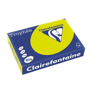 Clairefontaine Trophée A4, Neongrün, 80 g/m²,500 Blatt