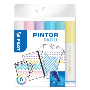 Pilot Pintor Pastel Medium, 6-er Set