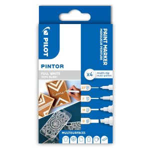 Pilot Permanent-Marker Pintor White 4-er Set