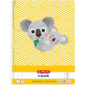 Herlitz Schreibblock Cute Koala A4 80 Blatt liniert
