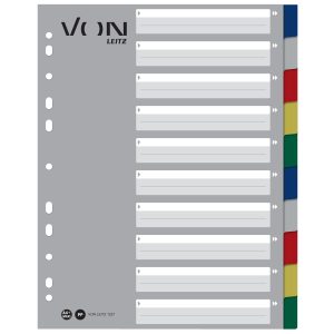 VON Register Blanko, A4, 1-10