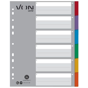 VON Register 6 Taben, A4, 1-6
