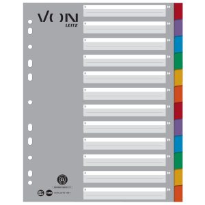 VON Register 12 Taben, A4, 1-12