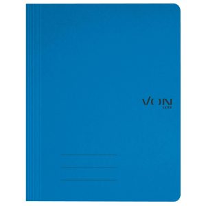 VON Schnellhefter mit Heftmechanik, Dunkelblau, 10 Stück