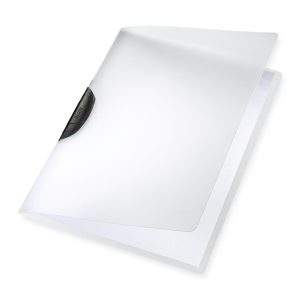 Leitz Klemmhefter Color-Clip Schwarz/Semitransparent