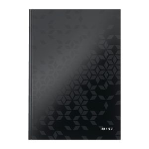 Leitz Notizbuch WOW A4, Liniert, Schwarz