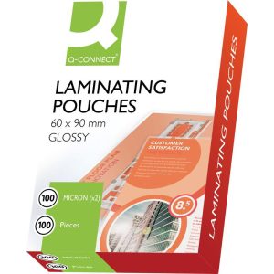 CONNECT Laminierfolie 60 x 90 mm, 100 µm, 100 Stück, Glänzend