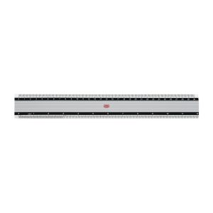 M+R Lineal Skala Aluminium 30 cm