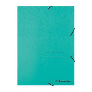 Soennecken Gummibandmappe A4, Grün, 3 Klappen