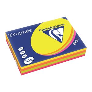Clairefontaine Kopierpapier Trophée Colored Copy FSC A4, Mehrfarbig,80 g/m²