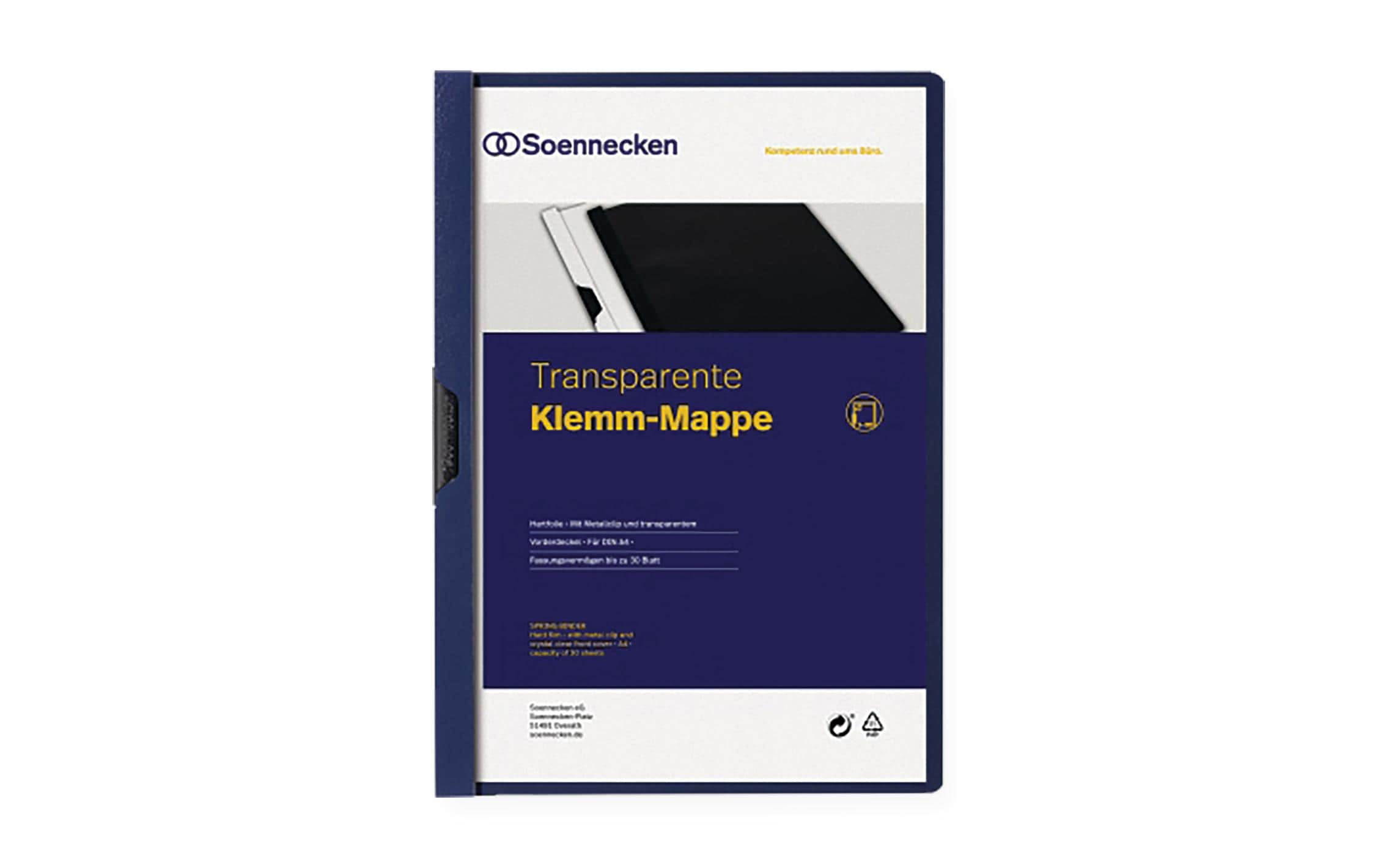 Soennecken Klemmhefter A4, Blau