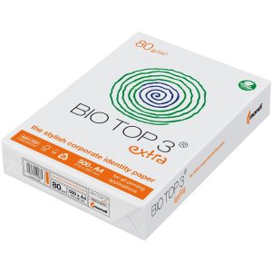 Bio Top Kopierpapier Bio Top 3 Extra A4, Weiss, 80 g/m², 500 Blatt