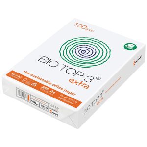 Bio Top Kopierpapier Bio Top 3 Extra A4, Weiss, 160 g/m², 250 Blatt